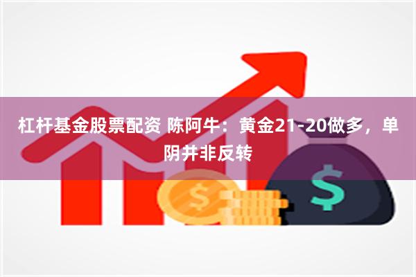 杠杆基金股票配资 陈阿牛：黄金21-20做多，单阴并非反转