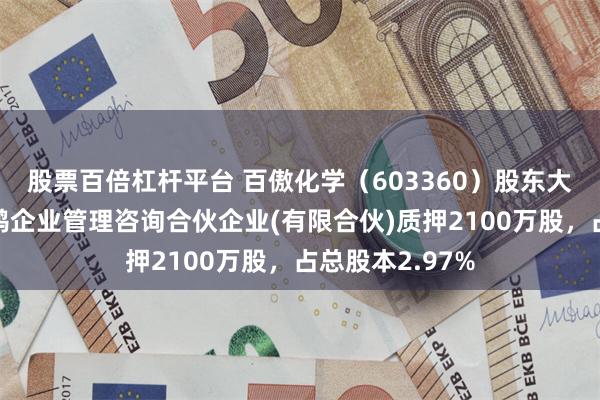 股票百倍杠杆平台 百傲化学（603360）股东大连光曜致新舒鸿企业管理咨询合伙企业(有限合伙)质押2100万股，占总股本2.97%