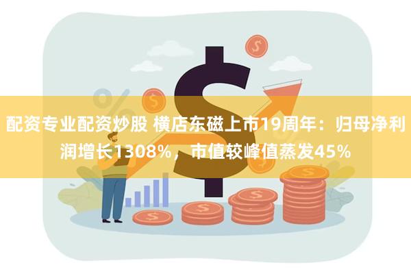 配资专业配资炒股 横店东磁上市19周年：归母净利润增长1308%，市值较峰值蒸发45%